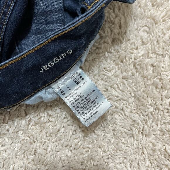 American Eagle Size 4 Dark Wash Distressed Jegging Skinny Jeans - Picture 7 of 7